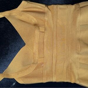 House of CB Gold Textured Dress